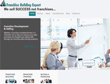Tablet Screenshot of franchisebuildingexpert.com